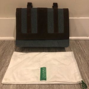 BNWT 🆕 United Colors Of Benetton Purse blu & brn